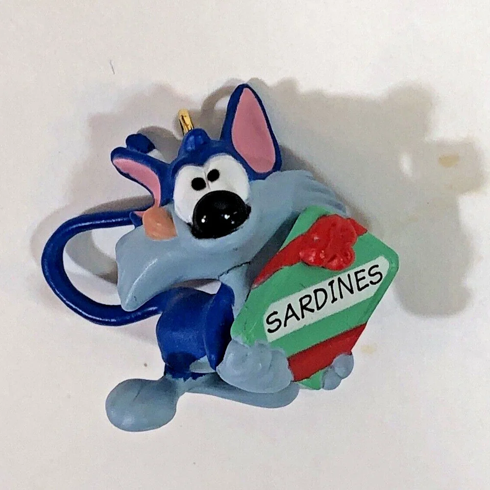 1995 Hallmark Ornament MINIATURE Furrball - Tiny Toon Adventures With Box Vtg